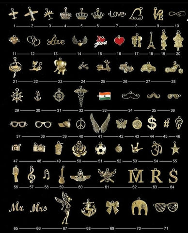 71 charms availble for all profession