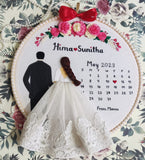 Couple Wedding Embodiery Hoop Art