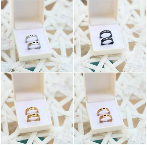 Customised Couple Name Ring | Gift for him | Gift for her | Secret Rings | Special Rings | Couple Rings | Rings for lovers | Ring for valentine | Best gift for couple