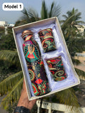 Printed Copper Bottle Gift Set | Diwali hamper | Best Gift for Diwali | Diwali gift box | Diwali Gift Hamper