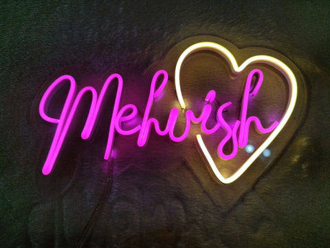 Name Neon for Bedroom | Kids special neon | Love Neon Sign | Love Led Sign | Love Light Neon | Neon Love Heart Sign | Neon Sign Wedding | Custom Wedding Sign | Valentines Neon Lights Custom