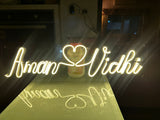 Couple Name Neon Sign | Personalized led Neon | Custom Neon Light