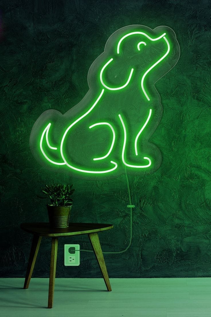 Neon for Dog lovers | Dog neon sign | Dog decor for dog room |  Dog decorations | Dog lover gift | Dog ornament | Dog home lamp  
| Neon light
