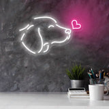 Dog neon sign - Dog decor for dog room - Dog decorations - Dog lover gift - Dog ornament - Dog home lamp - Neon light