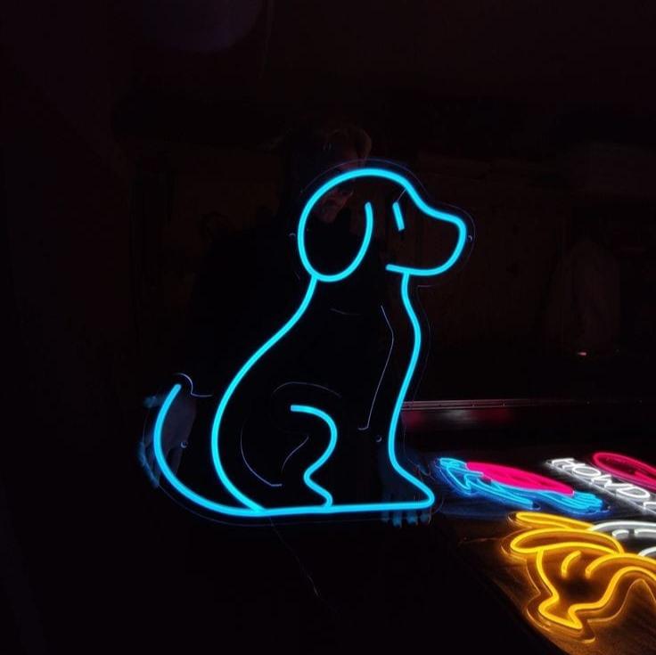 Customise Dog neon sign | Animal neon light | Pet led light |  custom dog led sign for pet store |  Pet shop decor | Dog Lovers