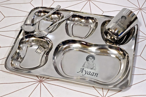 Personalized Tiffin Plate - Best Gift For Children - Unique Gifts For Kids