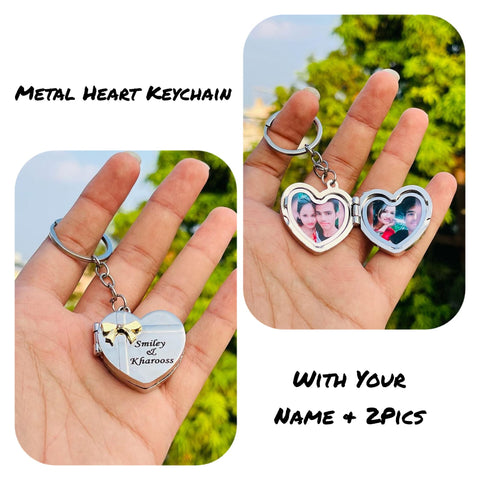 Customized Heart shaped keychain | personalized named keychain | gift for couples | Gift For him and her