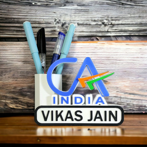 Personalized CA Penstand | Professional Pen Stand | Gift for CA | With customized Name | CA Tabletop |