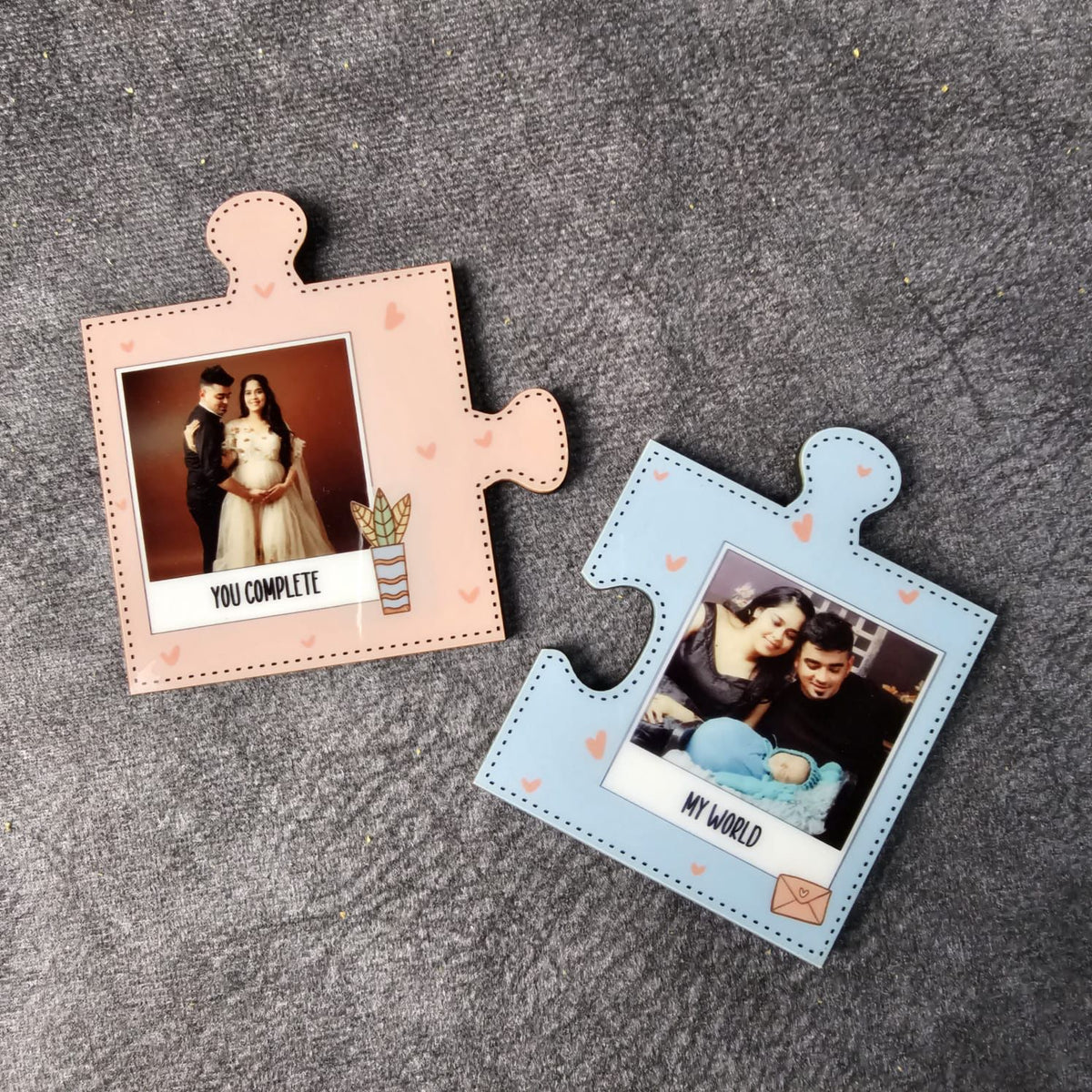 Customised Couple  Puzzle Fridge Magnets | Fridge Magnets |  Jisaw Fridge Magnet | Customized puzzle photo |