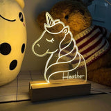 Introducing our Custom 3D Illusion Horse Desk Night Lamp for Kids.