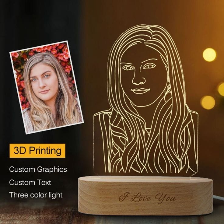 Personalized 3D illusion photo Table Top