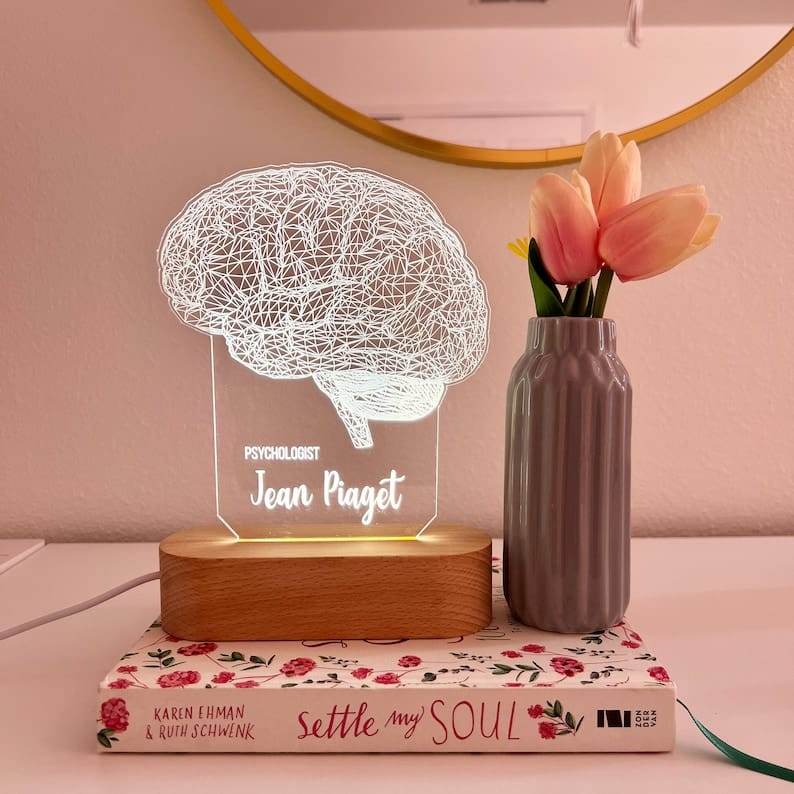 Psychologist Personalized Acrylic LED Desk Lamp Best Gift For