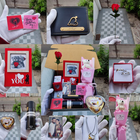 Personalized Valentine Gift Hamper and Special Couple Gifts for Love - Gifts For Him And Her