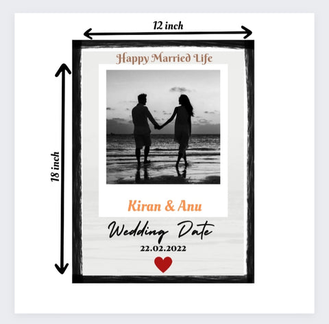 Personalized Couple Wedding Frame | Marriage Gifts | Couple Frames | Best Couple Frames |