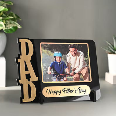 Fathers day acrylic table top | Beat gift for fathers | Acrylic photo frame | - BBD GIFTS