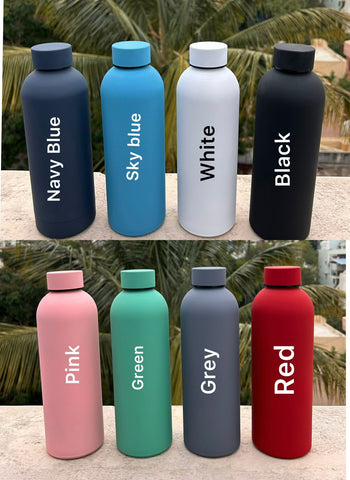 Hot & Cold Solid Flask | Customise water bottle | Name Bottle | Gift for her | Return gifts | Birthday gift - BBD GIFTS