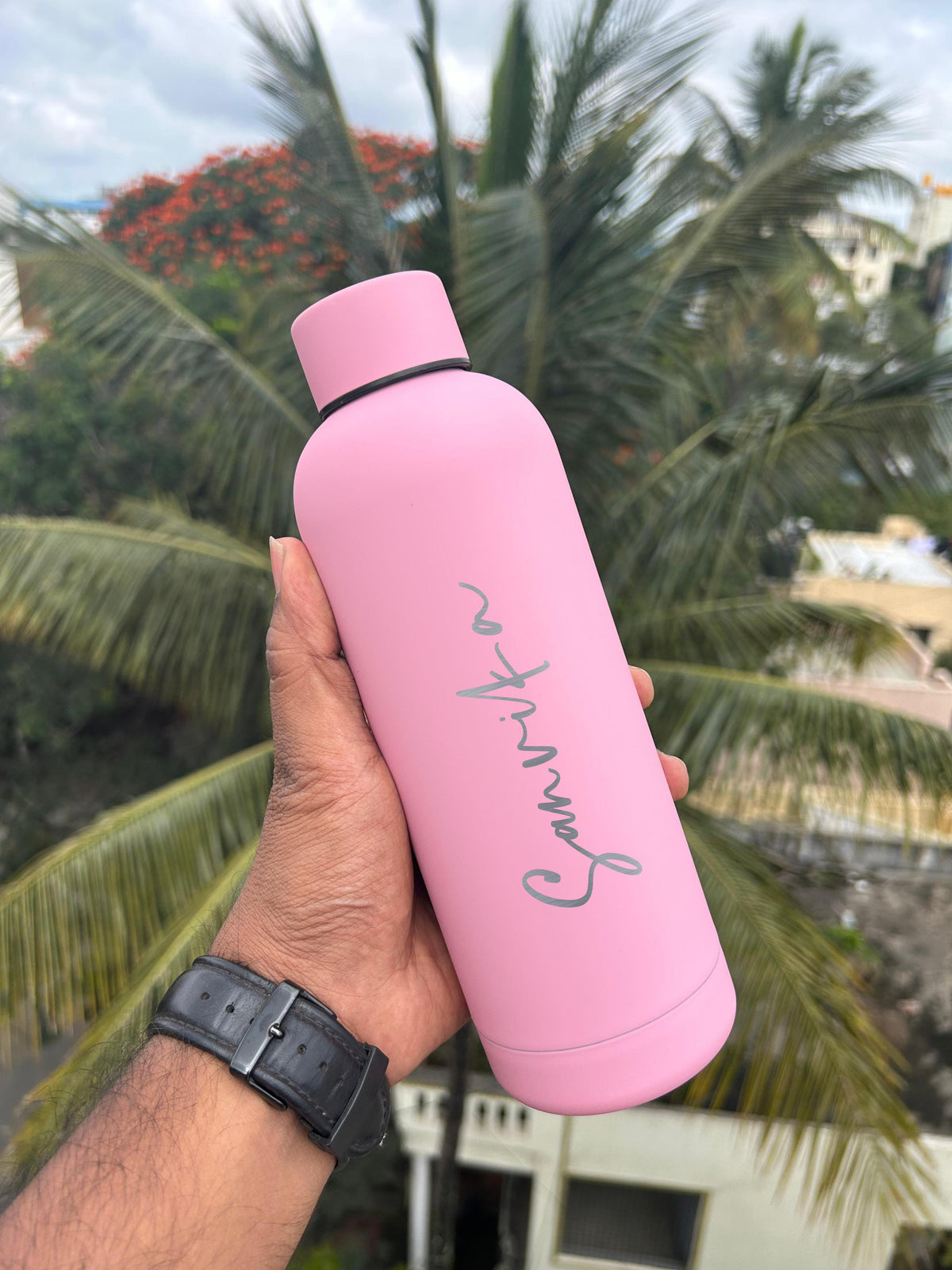 Hot & Cold Solid Flask | Customise water bottle | Name Bottle | Gift for her | Return gifts | Birthday gift - BBD GIFTS