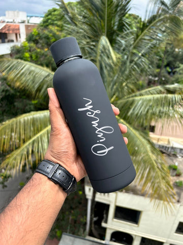 Hot & Cold Solid Flask | Customise water bottle | Name Bottle | Gift for her | Return gifts | Birthday gift