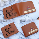 Sketch Wallet | Photo Wallet | Gift for Men's | Personalized Men's Wallet | Gift for him