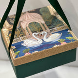 Swan Printed Jar| Dry Fruit Box