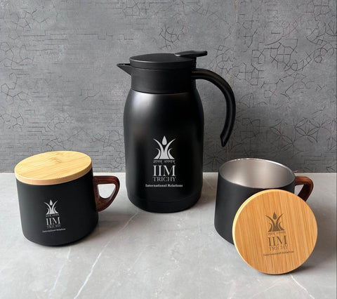 Diwali Special Kettle & 2 Mug Gift Set - BBD GIFTS