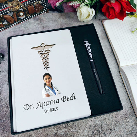 Customized Professional Diary & Pen Combo for Doctors