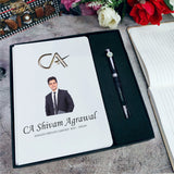 CA combo| High Quality MDF Professional Diary With Pen Combo