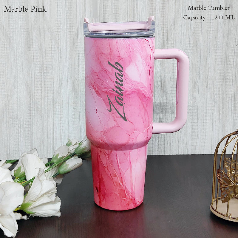 Marble Pink Stanley Tumbler