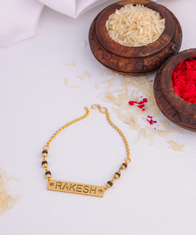 Personalized Rudraksha Rakhi