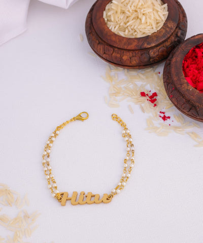 Elegant Pearl Rakhi