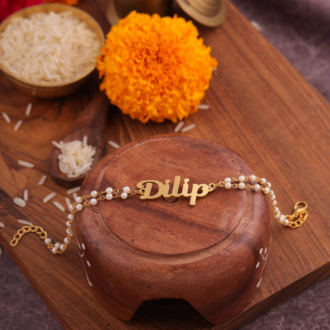 Elegant Pearl Rakhi