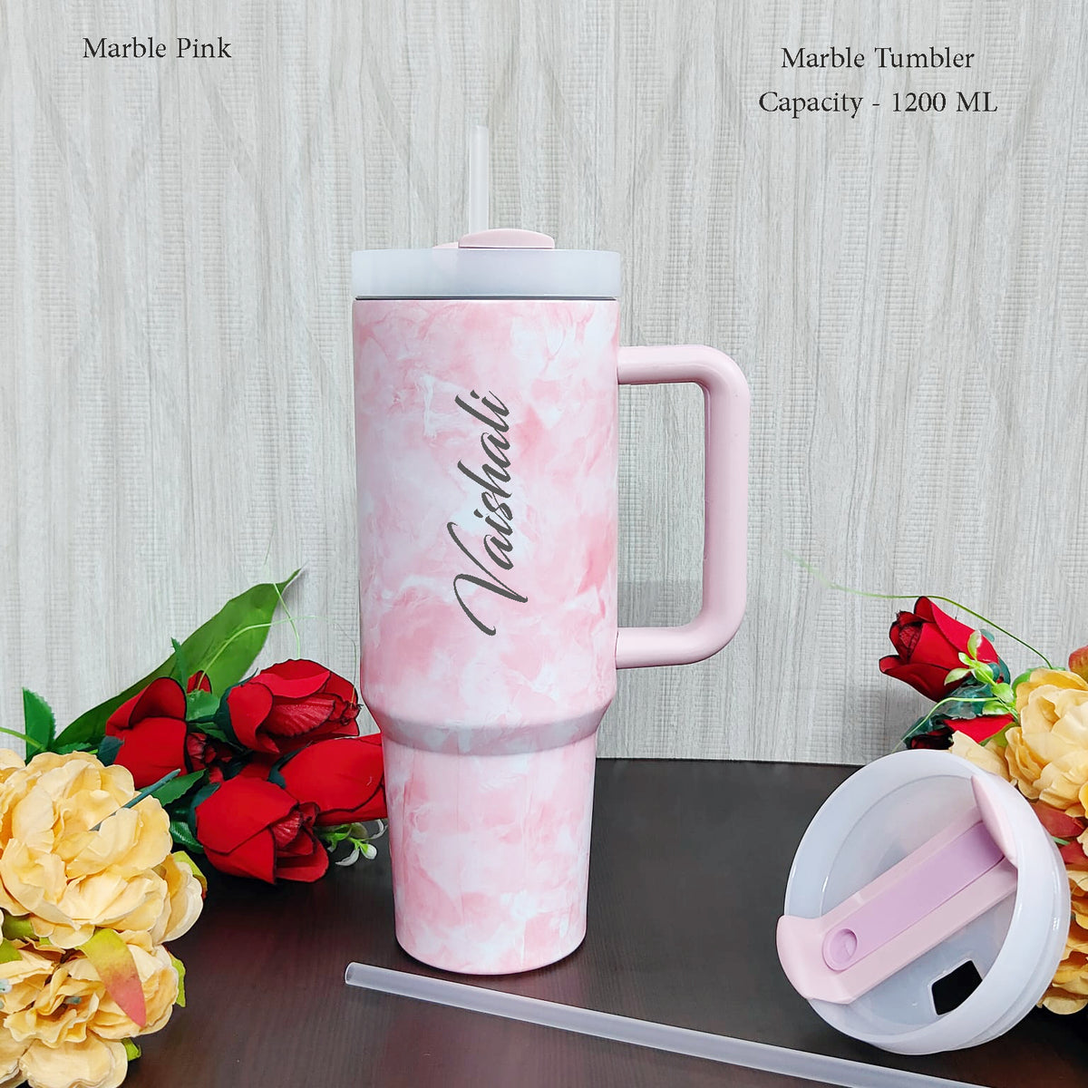Marble Pink Stainley thumbler