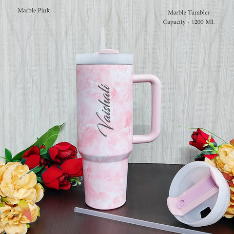 Marble Pink Stainley thumbler