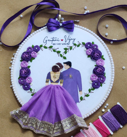 Handmade Embroidery Hoop | Embroidery hoops | Wedding Hoop | Calendar Hoop