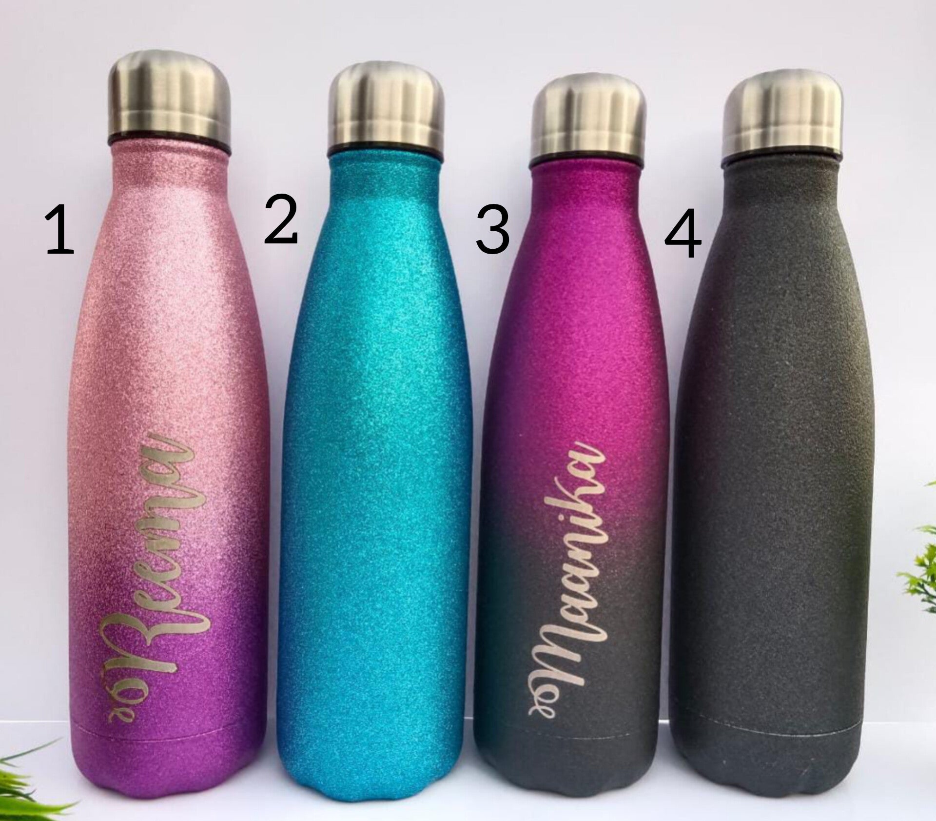 Customize Glitter Thermo Flask | Bottle | Hot flasks | Gift For kids | Gift For her | Vaccum Flask