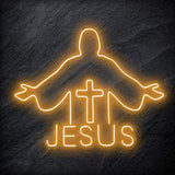 Jesus LED Neon Sign - Vibrant Decorative Lighting