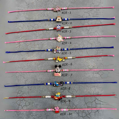 Kids Charm Rakhi with Beads Thread