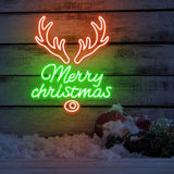 LED Merry Christmas Neon Light for Seasonal Decorations