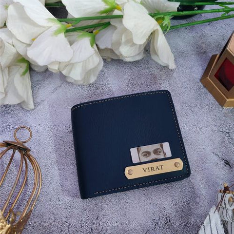 Custom Leather Wallet with Engraved Eye & Name