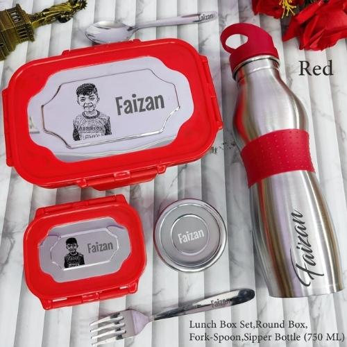 Back to School Personalized Lunch Box & Gripper Bottle Combo