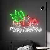 Merry Christmas Neon Wall Sign