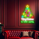 Merry Christmas Ya Filthy Animal – LED Neon Sign