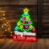 Merry Christmas Ya Filthy Animal – LED Neon Sign