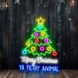 Merry Christmas Ya Filthy Animal – LED Neon Sign