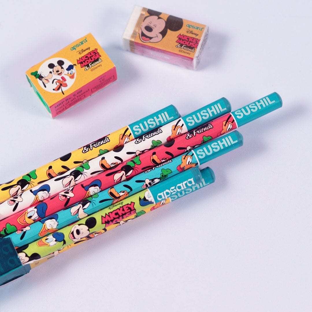 Customised Mickey Mouse Pencils