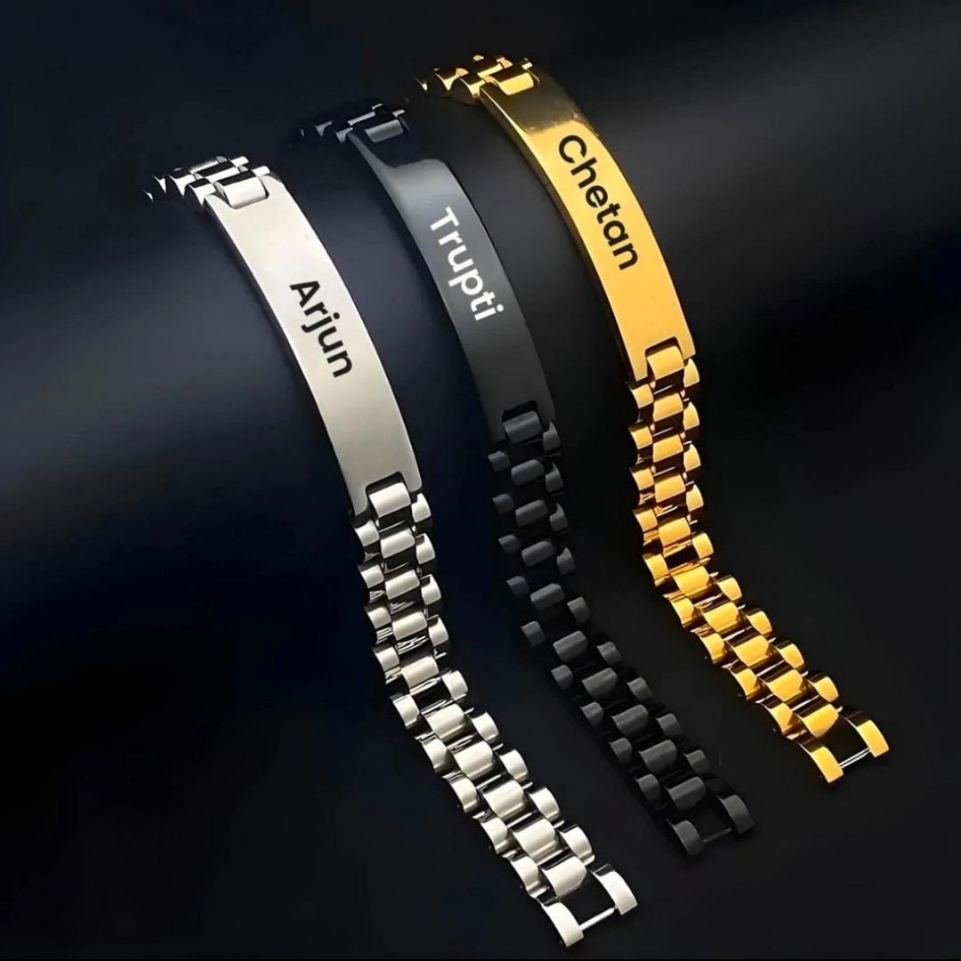 Most Luxurious Brass bracelet with Name Customization