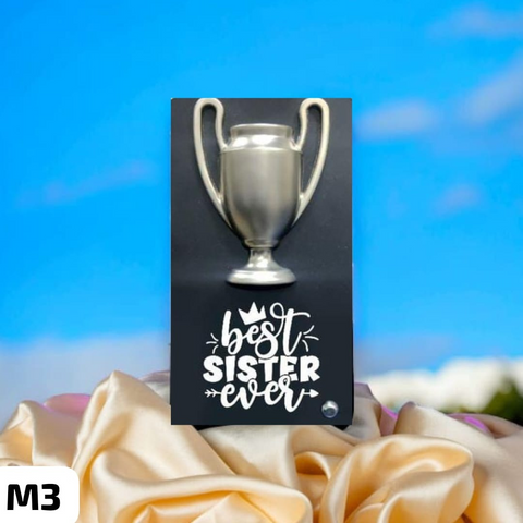 World best metal trophy | Best gift for Sister - BBD GIFTS