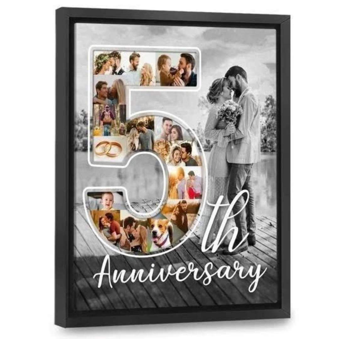 Custom Number Photo Collage Frame