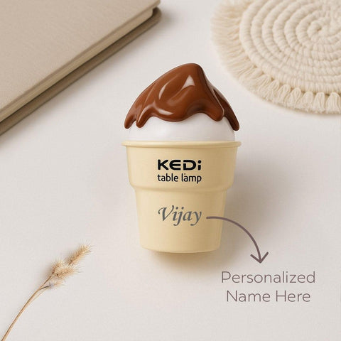 Personalized Ice Cream Cone LED Table Lamp
