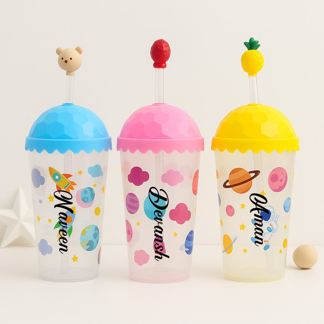 Personalized Kids Space-Themed Sipper Cup
